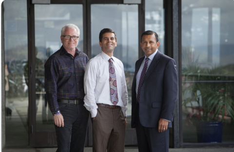 Pituitary Center physicians Lewis Blevins, Manish Aghi, and Sandeep Kunwar